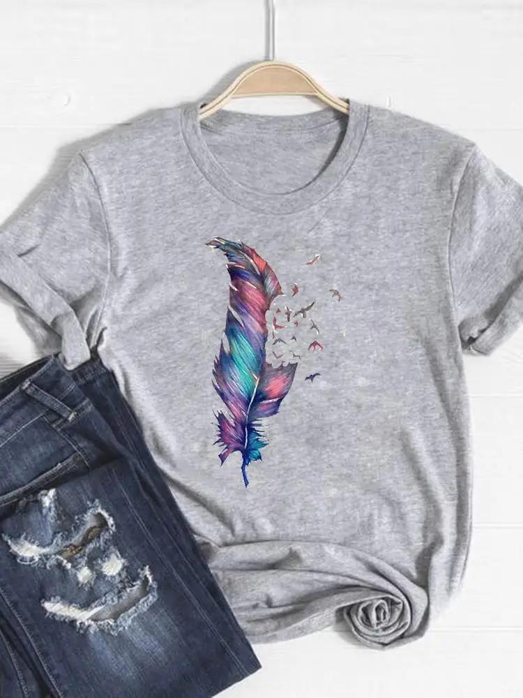 Print T Shirt Short Sleeve Summer Top Fashion Clothes Unisex Dinosaur Animal Trend Clothing Gray Basic Tee Graphic Tshirt