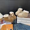 Botas de neve femininas novas de inverno couro fosco veludo quentes feias fofas sapatos pão plataforma elevatória moda botas curtas