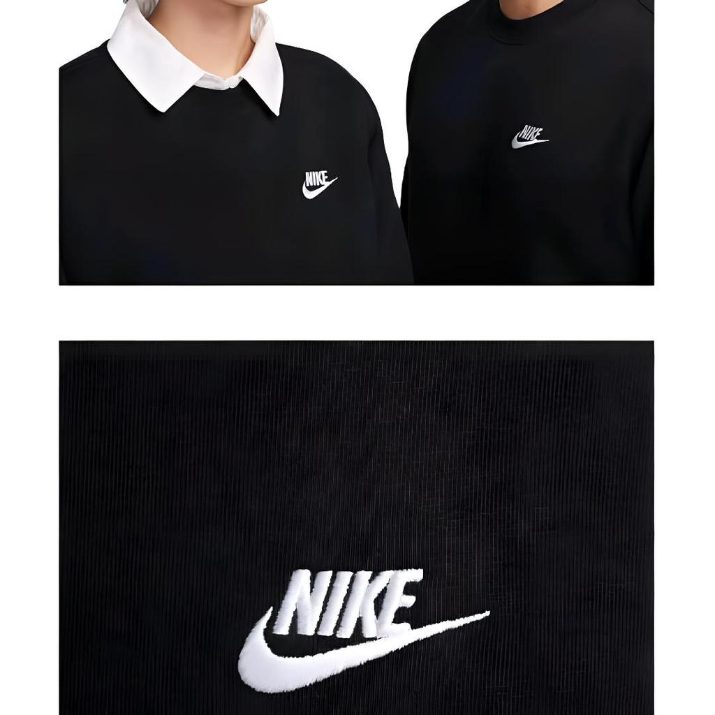 Nike Customizable  Cartoon Graffiti Cat Print Versatile Solid Color Letter Logo Crewneck Sweatshirt Unisex Sweatshirt BV2667-010(TEAM1061-3.3.18)