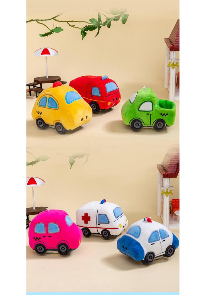 Original Cute 3D Cartoon Plush Roller Skating Car Toy - Mini Doll Figure Gift for Children