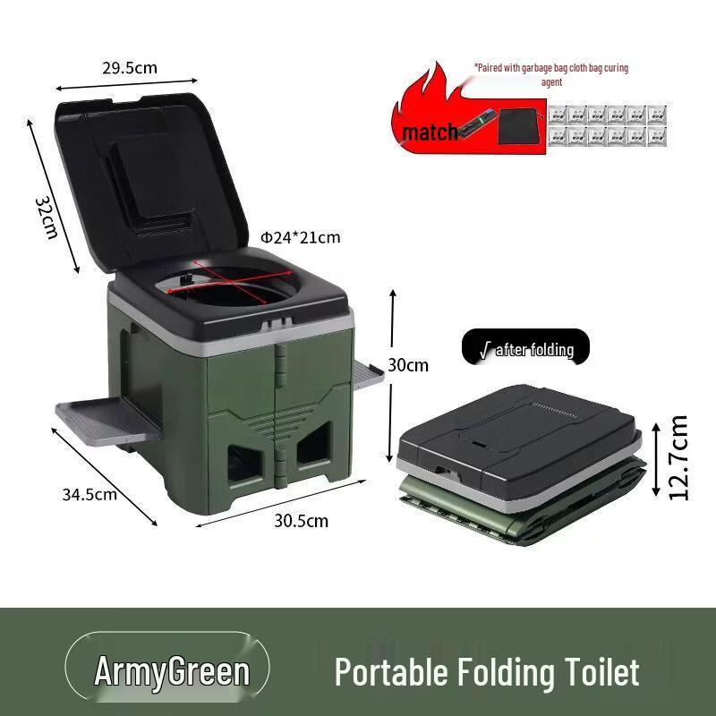 Portable Outdoor Folding Camping Toilet