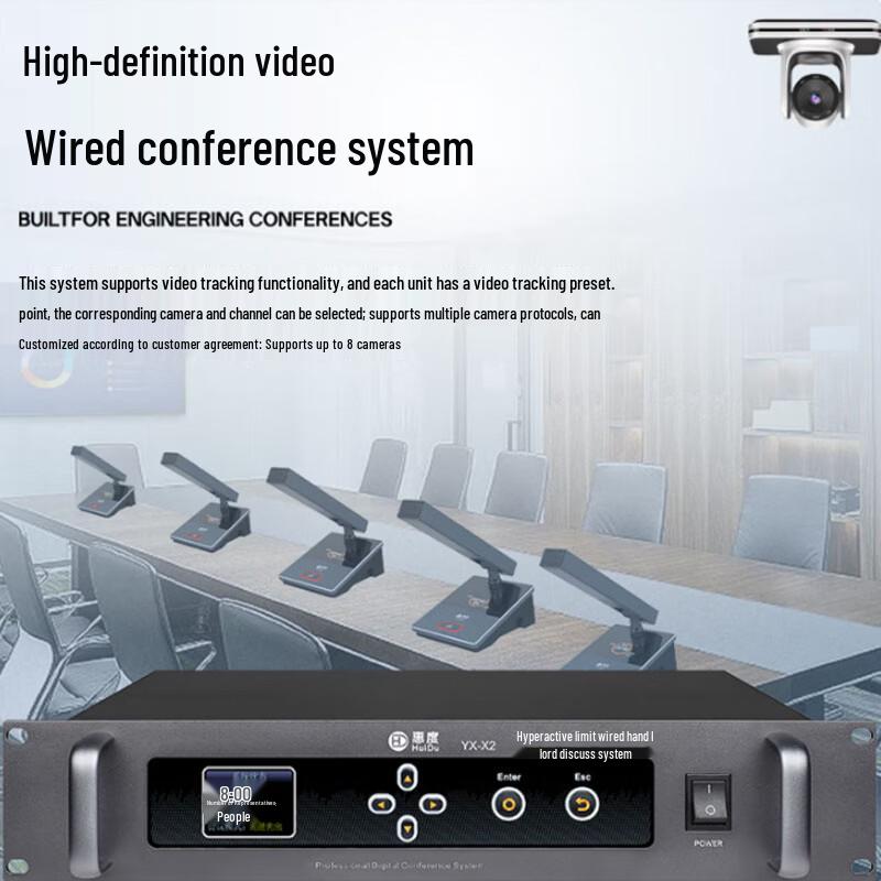 HuiDu YX-X2S Professional Wired Conference Microphone System (CN Version)