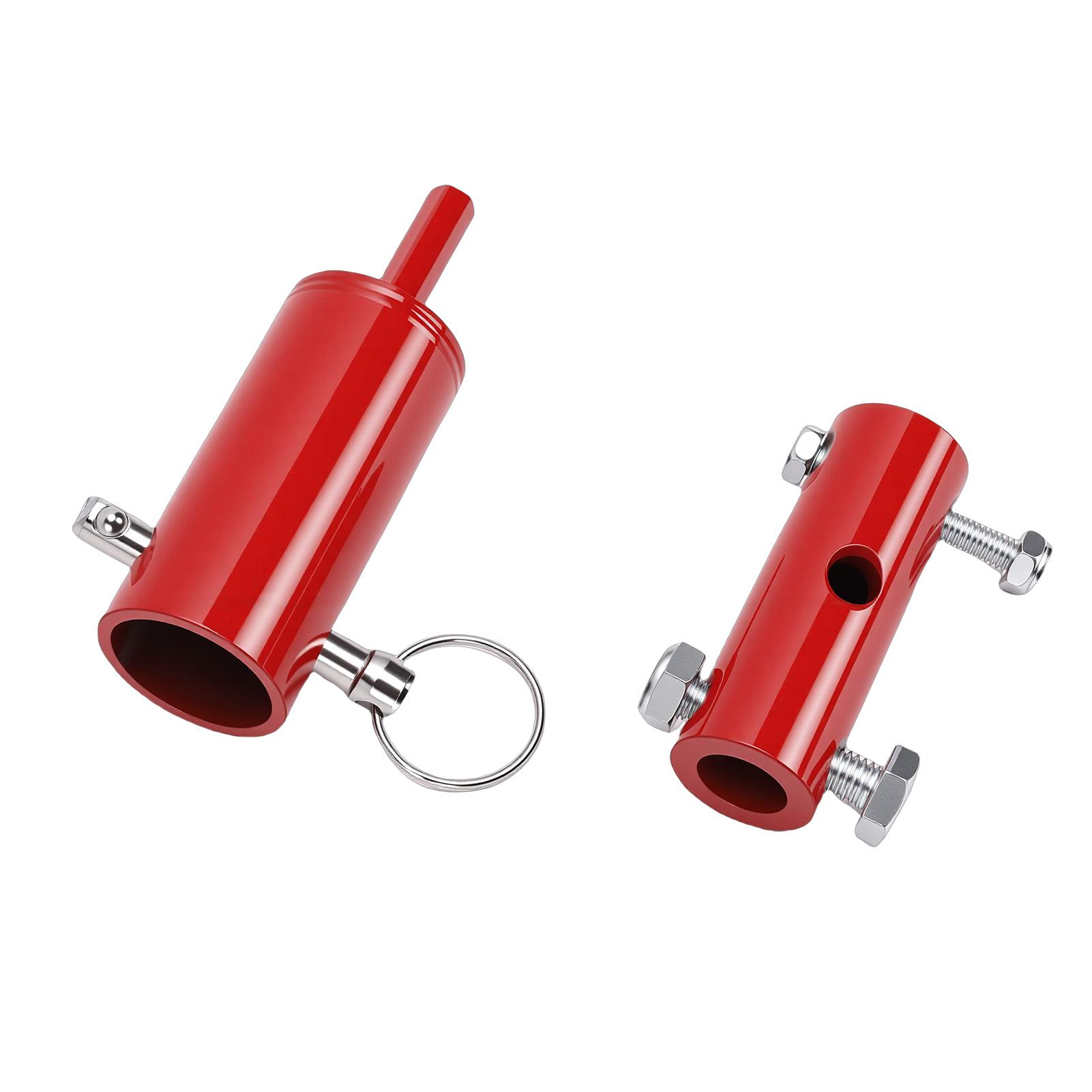 

Jack Drill Adapter Tool Fit 1 Inch Handle Stud Heavy Duty Steel Jack Rod Attachment for Dump Flatbed Livestock Trailers