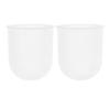2Pcs Toilet Brush Holder Plastic Simple Bathroom Cleaning Tool Household Scrubber Brush Container Toilet Cleaning Tool Holder