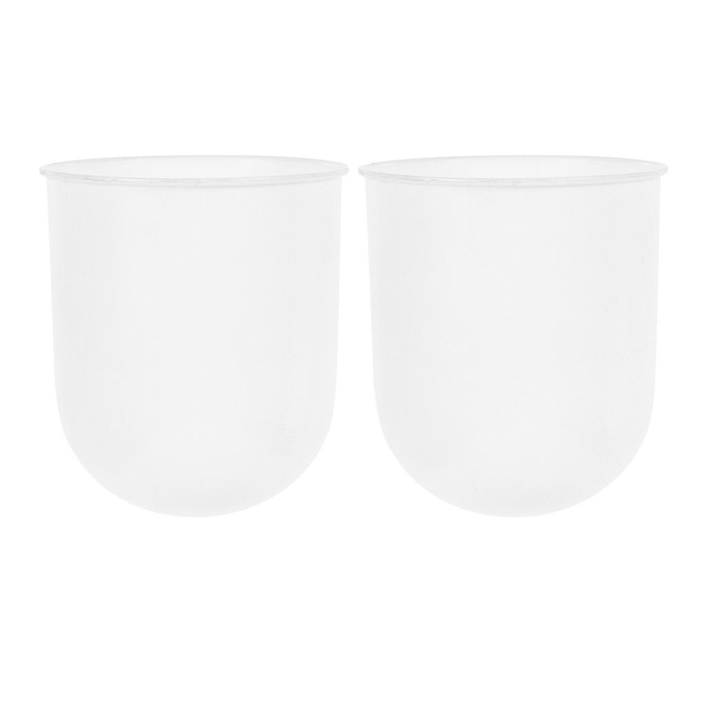 2Pcs Toilet Brush Holder Plastic Simple Bathroom Cleaning Tool Household Scrubber Brush Container Toilet Cleaning Tool Holder