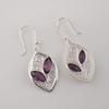 Orecchini Pendenti Fatti a Mano in Argento Sterling 925 con Pietra di Ametista 1.2", Gioielli da Matrimonio per Donna, Regalo per la Mamma CE-24-5