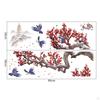 Plum Blossom Wall Stickers Wallpaper Decorative Murals Waterproof Self Sticky Chinese Ink Paint Art