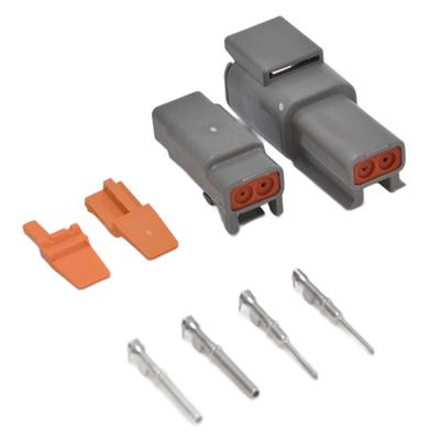 5 Sets Waterproof Connectors 2 Pin Electrical DTM Connector Kits with Terminals Connector Inserts for Home Industry