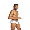Men's SEEINNER Low Waist Combed Cotton Triangle Briefs, Butt-Lifting, Pure Color Underwear