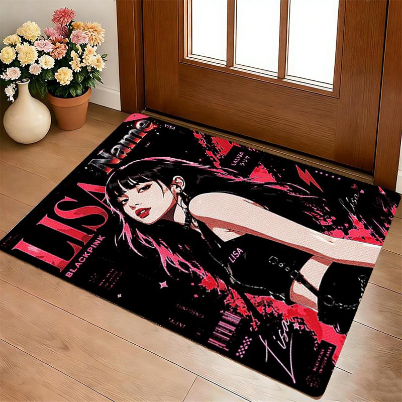 Custom Name Lisa Name Carpet Rug for Bedroom Living Room Home Sofa Decoration,Playroom Sofa Office Home Decor Game Large Decor Floor Mat