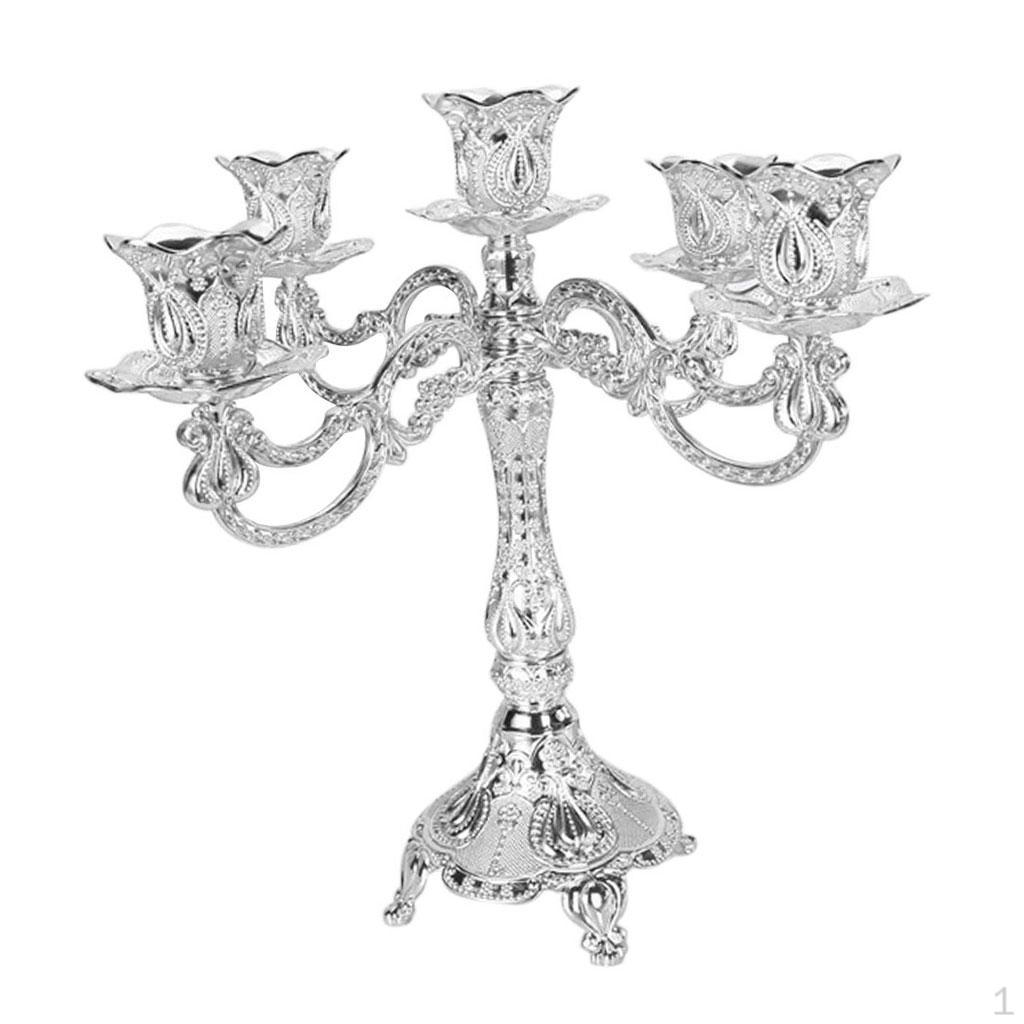 Metal Vintage Tea Light Candle Holder Candlestick Wedding Table Dining Decoration Ornament