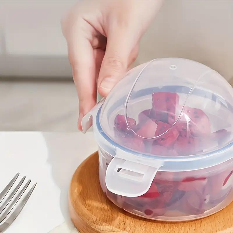 Fruit Preservation Box, Apple Storage Box, Household Circular Sealed Box with Lid, Onion Box, Microwave Oven Heated Rice Box