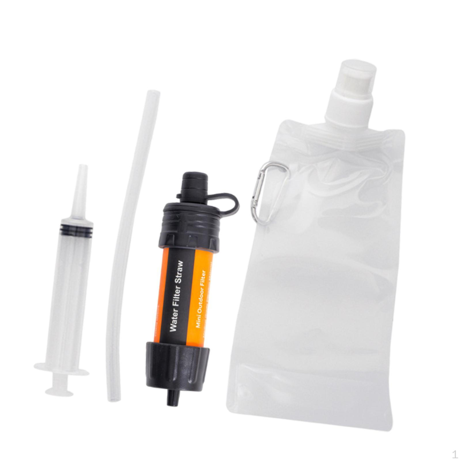 

Персональный фильтр для воды, очищающее устройство, очиститель для пешего туризма Orange Black