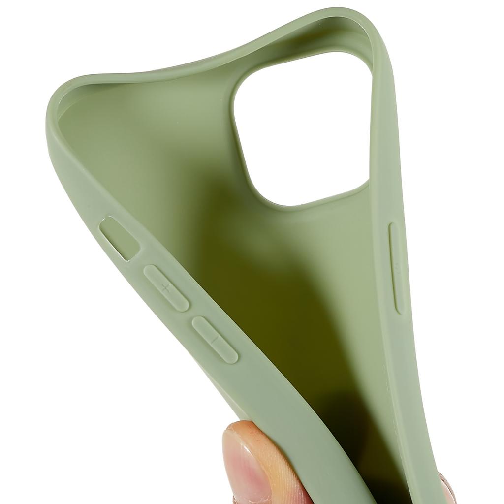 For iPhone 14 Smooth Matte Soft TPU Cover Shockproof Absorption Flexible Phone Case