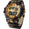 PindowS Men S wriStwatch  50m Water reSiStant tranSparent Gold Analog Digital  4