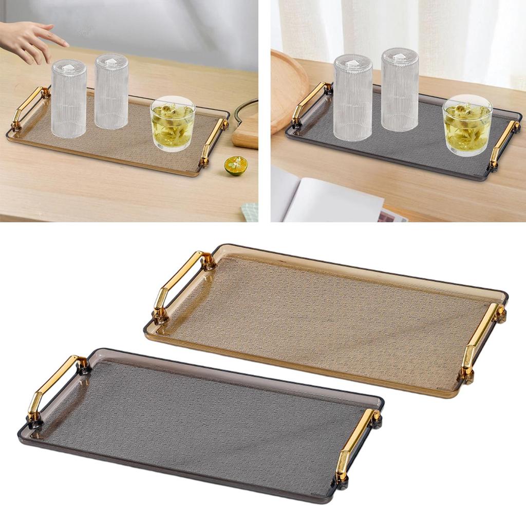 Vanity Tray Dish Serving Tray Storage Organizer Plate for Living Room Guest Room