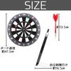 Nasmate Soft Rubber Darts Set (6 Soft Tips), Tabletop/Wall-Mountable, Perfect for Home Practice, Mini Games, Home Parties, Gifts, and Events