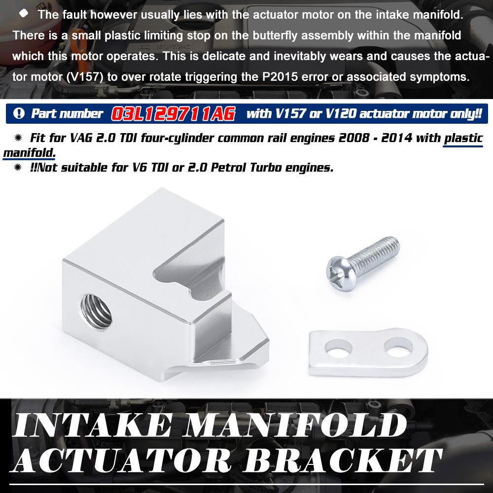 Volkswagen Hliníkový sací manifold opravná konzole P2015 03L129711AG