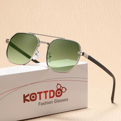 Metal Sunglasses Fashionable Men Brand Designer Women Outdoor Driving High-End Sun Glasses Mirror Fishing Goggles Sunshine UV400