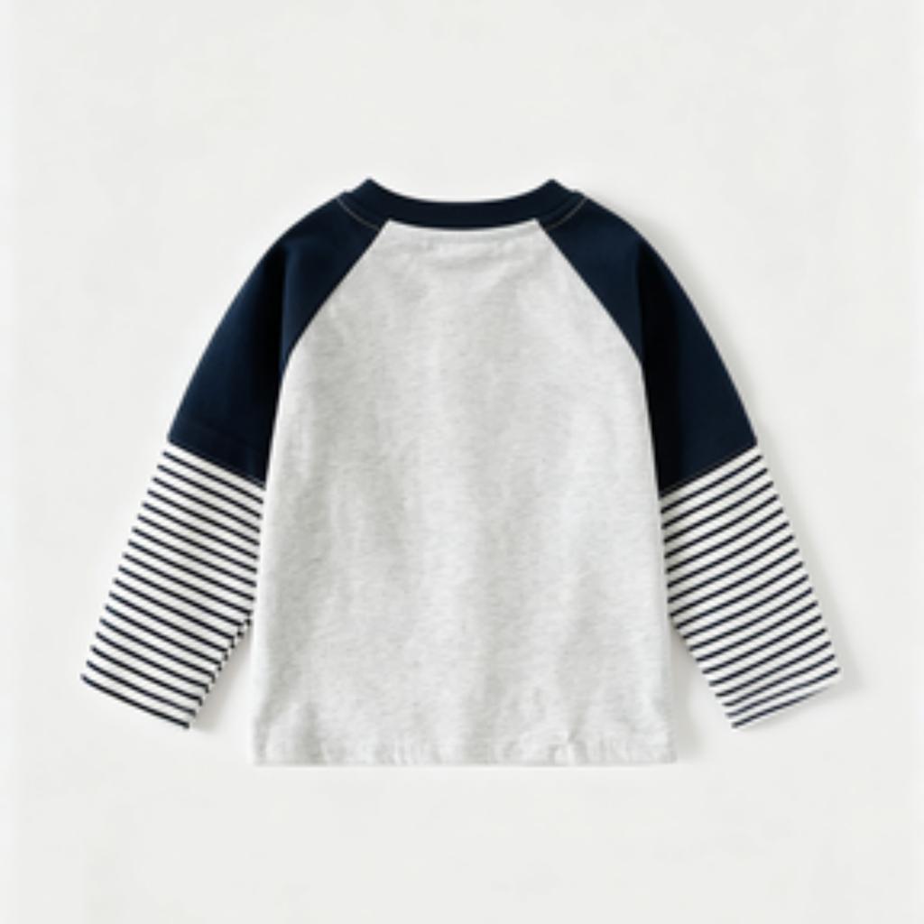 Boys Long Sleeve T-Shirt Casual Base Layer Top for Everyday Wear