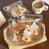 ZISIZ Three Puppies Self-Adhesive Transparent Snack Bags