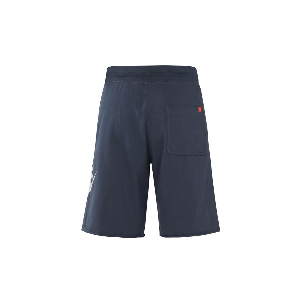 Nike Large Logo Print Breathable Drawstring Sports Casual Shorts Men Bottoms Blue AT5268-471