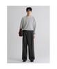 Pinstripe Wide Slacks Ash