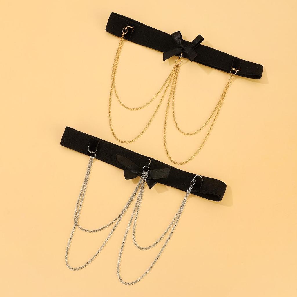 Bowknot Heart Cross Tassel Leg Chain - European & American Sexy Leg Ring