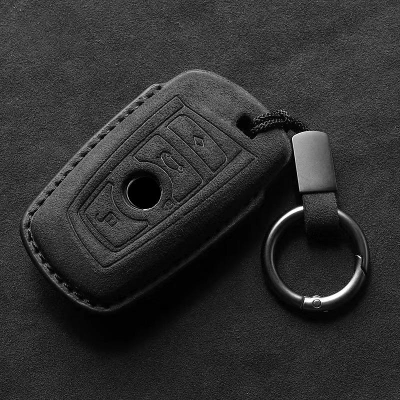 

For Bmw X1 X3 X5 X6 Series 1 2 5 7 8 F15 F16 E53 E70 E39 F10 F30 G30 G20 G11 G01 G02 G05 Suede Keychain Car Key Case Cover Shell
