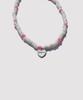 Bonbeau Soul Heart Charm Glass Beads Bracelet Colored Heart Charm Point Glass Beads Bracelet