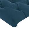 vidaXL Kopfteil Dunkelblau 200 x 7 x 118/128 cm Samt
