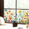 Colorful Flower Butterfly Windows Sticker Electrostatic Paste Window Paste Visible Decoration Living Room Bedroom Glass Decal