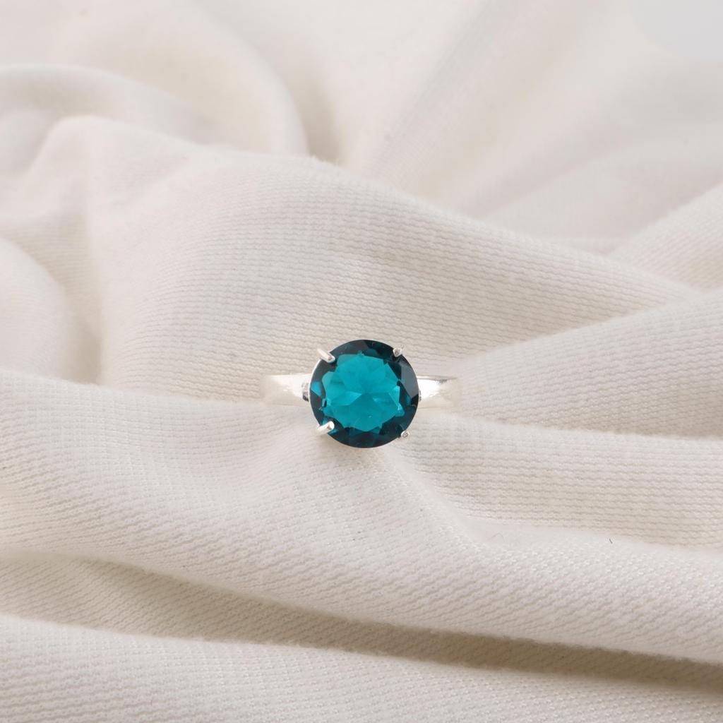 Apatite Gemstone 925 Sterling Silver Handcrafted Jewelry Ring Gift For Women RR-72-14