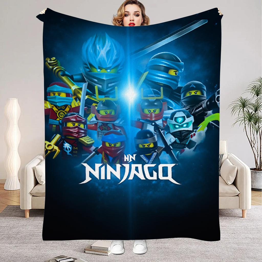 Spel N-Ninjagos Plaid voor Jongens Zomerkamp Bank Bed Zacht Pluizig Meerdere Maten Dutbed Sprei Alle Seizoenen