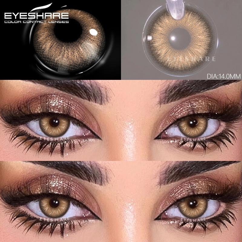 1 Pair Gray Contact Lenses for Eyes Natural Blue Eye Lenses Colorful Green Eyes Contacts Cosmetic Yearly Use Lenses