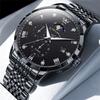 OLEVS Men's Watches Top Brand Fashion Original Quartz Watch for Man Waterproof Luminous Moon Phase Date Chronograph Wristwatch