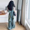 Hoge Mode Kinder Straatkleding Jeans Set voor Meisjes Casual Denim 2 Delig Pak Outfits Kinderen Trendy Y2K Hip Hop Straatkleding Set
