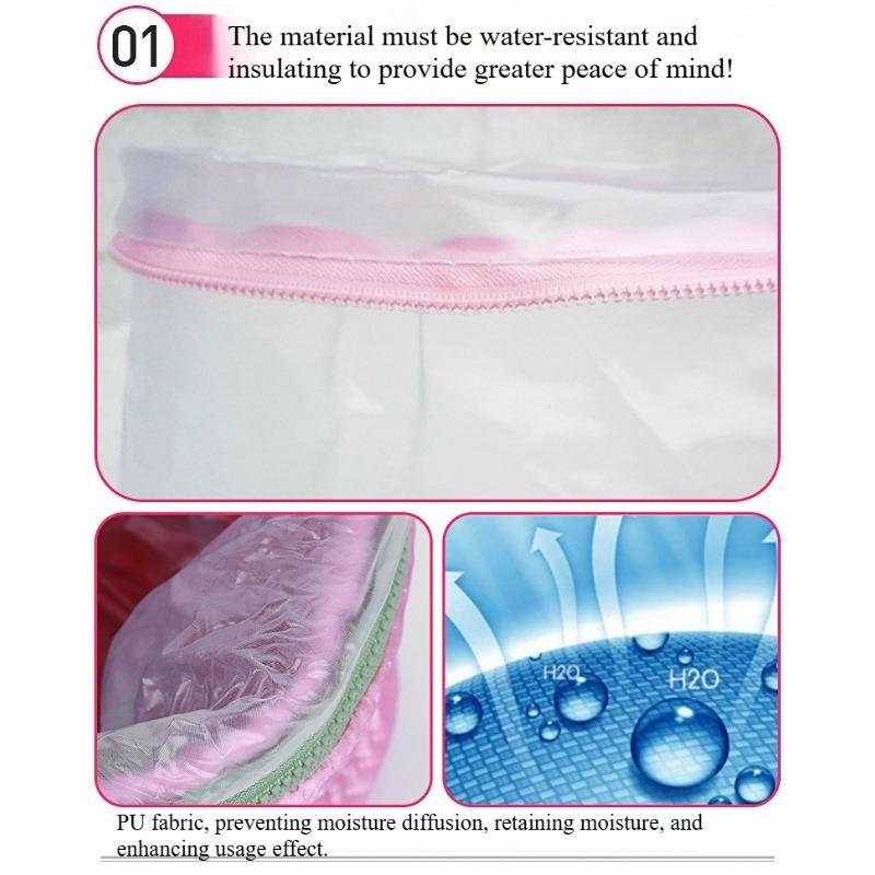 1PC [European Standard] Baimei Satin Three-speed Electric Heating Cap Temperature Control Perm Cap Care Evaporation Cap Hair Dyeing Bake Oil