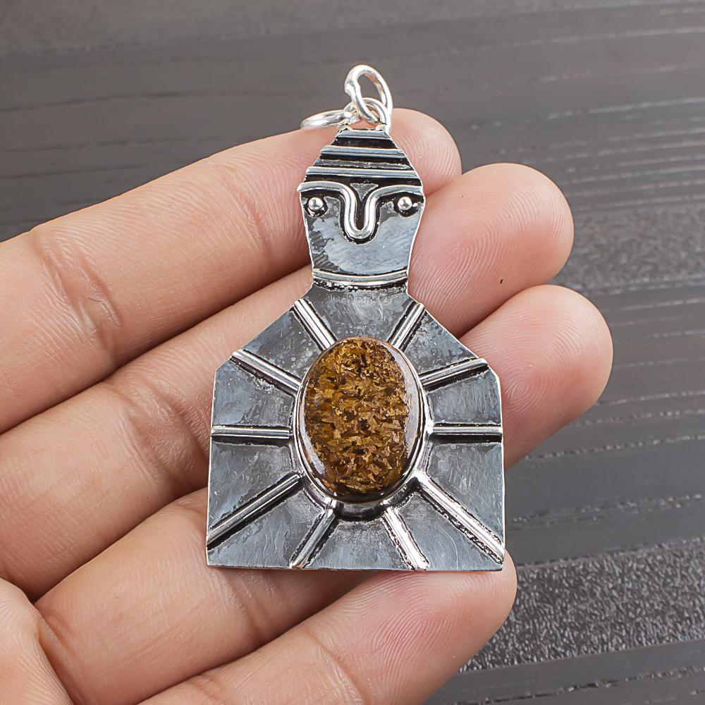 

Natural Bronzite Gemstone 925 Sterling Silver Jewelry Designer Pendant 2.18 AJP-1935