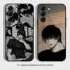 J-JujutsuS K-Kaisen-s TOJI FUSHIGURO Pouzdro na telefon pro SamsungS24,S23,S22,S21,S20 Ultra Pro S10,S30Plus,20 Ultra Černý kryt