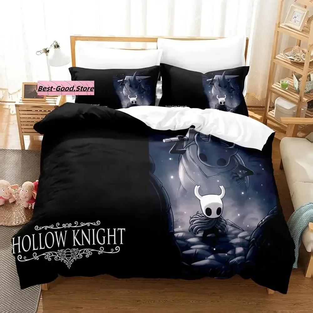 

Holow Knight Beding Set Single Twin Ful Quen King-Sized Dimensionsd Dimensions Bed Linen Set Aldult Kid Bedrom Duvetcover Sets 3D Print Anime Kawai 135*200cm Eu-Single