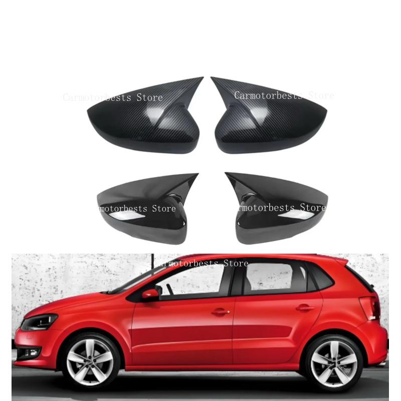 Car Rearview Side Mirror Cover Fit For Volkswagen VW Polo MK5 2014 2015 2016 2017 2018 Rear View Mirror Cover Trim