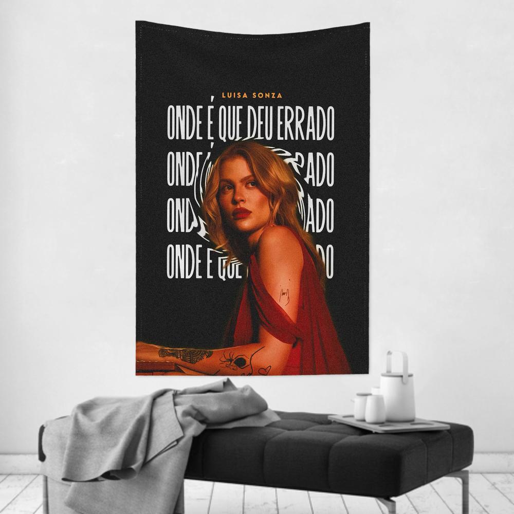 

Brazilian Singer SSongwriters Luisa SSonza Tapestry Room Decor Wall Cloth Party Hanging Background Room Decor Baby Room 74x94cm(29x37in)