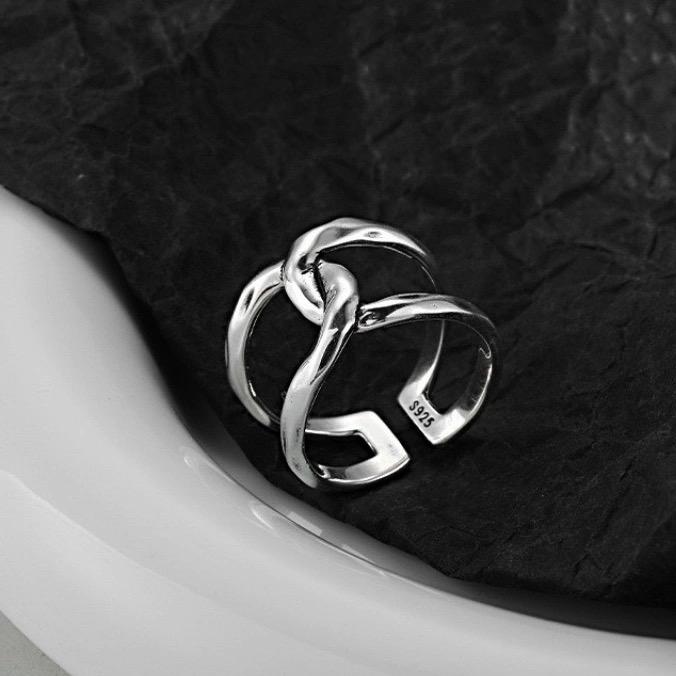 Copper Finger Rings For Women Vintage Cross Couple Minimalist Ring Party Jewelry Gift Prevent Allergy