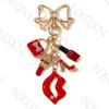 Cartoon Flamingo Lips High Heels Heart Keychain Pretty Handbag Enamel Key Ring For Friends Women Girl Festival Gifts DIY Jewelry