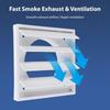 ABS Material Louvered Vent Cover Dustproof Mesh Exhaust Vent Cover  Outside Exhaust