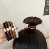 5Pcs Fashion Versatile Adult Headband Tie Hair Accessories Women Weave Thicker Hair Rope Tie Thicker Ponytail Rubber Band