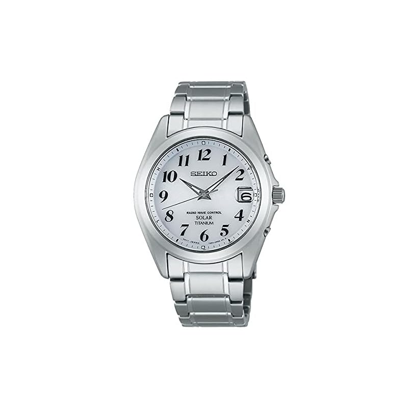 

[Seiko Watch] watch seiko selection titanium solar radio white dial SBTM223 men s silver