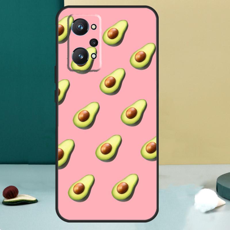 Cute Avocado Collage For Realme GT 7 Pro GT 5 6 6T C67 C61 C55 C53 C51 C21Y C25S C75 10 11 12 13 14 Pro Plus Case