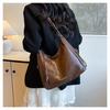 Simple Faux Leather Tote Bag New Commuter Shoulder Bag for College Students